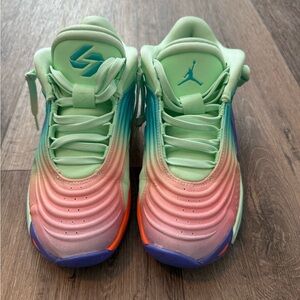 Nike Women's Gradient Athletic Shoes - Mint Green, Pink, and Blue